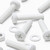 20x White PP Pan Head Plastic Screws & Bolts M8 x 40mm, Nuts & Washers