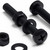 20x Black, Pan Cross Head, (PP), M5 x 40mm, Plastic Bolts, Nuts & Washers -Screws