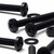 20x Black PP Pan Head Plastic Screws & Bolts M5 x 40mm, Nuts & Washers