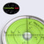 Magnetic Metal 60mm Diameter Bullseye Spirit Bubble Level, Round, Green