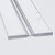 4x Clear Flexible Acrylic Hinges, 500mm, Low Profile Living Flex Hinge