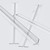 4x Clear 500mm Acrylic / PC Low Profile Flexible Living Hinges, Continuous