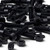50x Black Nylon Socket Hex Head, M5 x 20 mm, Plastic Bolts, Nuts & Washers