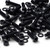 50x Black Nylon Socket Hex Head, M5 x 20mm, Plastic Bolts, Nuts & Washers