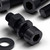 50x Black Nylon Socket Head Machine Screws M6 x 20mm, Nuts & Washers
