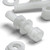 10x Natural PVDF Socket Head Machine Screws M4 x 20mm, Nuts & Washers