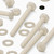 50x Natural Nylon Pan Head Machine Screws & Bolts M4 x 40mm, Nuts & Washers