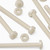 50x Nylon, Pan Cross Head, M4 x 40mm, Plastic Bolts, Nuts & Washers - Screws