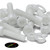 10x Natural PVDF Socket Head Machine Screws M5 x 20mm, Nuts & Washers