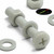 50x Glass Filled Nylon Pan Head Machine Screws M6 x 40mm, Nuts & Washers