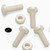 50x Nylon, Pan Cross Head, M6 x 20mm, Plastic Bolts, Nuts & Washers - Screws