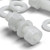 10x Natural PVDF Socket Head Machine Screws M6 x 20mm, Nuts & Washers