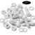 10x Natural PVDF Socket Head Machine Screws M6 x 20mm, Nuts & Washers