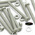50x Glass Filled Nylon Pan Head Machine Screws M4 x 40mm, Nuts & Washers