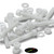 10x Natural PVDF Socket Head Machine Screws M6 x 40mm, Nuts & Washers