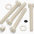 50x Nylon, Pan Cross Head, M5 x 40mm, Plastic Bolts, Nuts & Washers - Screws