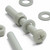 50x Glass Filled Nylon Pan Head Machine Screws M5 x 40mm, Nuts & Washers
