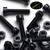 50x Black Nylon, Socket Head, M3 x 20mm, Plastic Bolts, Nuts & Washers - Screws
