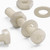50x Natural Nylon Pan Head Machine Screws & Bolts M3 x 20mm, Nuts & Washers