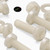 50x Natural Nylon Pan Head Machine Screws & Bolts M5 x 20mm, Nuts & Washers