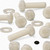 50x Nylon, Pan Cross Head, M5 x 20mm, Plastic Bolts, Nuts & Washers - Screws