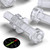 50x Clear Acrylic Socket Head Machine Screws M3 x 20mm, Nuts & Washers