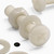 50x Natural Nylon Pan Head Machine Screws & Bolts M4 x 20mm, Nuts & Washers
