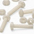 50x Natural Nylon Pan Head Machine Screws & Bolts M4 x 20mm, Nuts & Washers