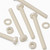 50x Nylon, Pan Cross Head, M6 x 60mm, Plastic Bolts, Nuts & Washers - Screws