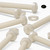 50x Natural Nylon Pan Head Machine Screws & Bolts M6 x 60mm, Nuts & Washers
