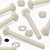 50x Natural Nylon Pan Head Machine Screws & Bolts M6 x 60mm, Nuts & Washers