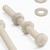 50x Natural Nylon Pan Head Machine Screws & Bolts M6 x 60mm, Nuts & Washers