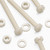50x Natural Nylon Pan Head Machine Screws & Bolts M6 x 60 mm, Nuts & Washers