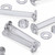 60x Clear Acrylic Countersunk Cross Head, M6 x 40mm, Plastic Nuts, Bolts & Washers