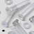 60x Clear Acrylic Countersunk Machine Screws M6 x 40mm, Nuts & Washers