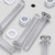 60x Clear Acrylic Countersunk Machine Screws M6 x 40mm, Nuts & Washers