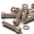 5x Natural PEEK Socket Head Screws & Bolts M8 x 45mm, Nuts & Washers