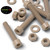 5x Natural PEEK Socket Head Screws & Bolts M8 x 45mm, Nuts & Washers