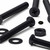 50x Black Nylon Countersunk Cross Machine Screws M3 x 25mm, Nuts & Washers