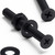 50x Black Nylon Countersunk Cross Machine Screws M3 x 25mm, Nuts & Washers