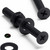 50x Black Nylon Countersunk Cross Head, M3 x 25mm, Plastic Nuts, Bolts & Washers