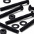 50x Black Nylon Countersunk Cross Head, M3 x 25 mm, Plastic Nuts, Bolts & Washers
