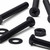 50x Black Nylon Countersunk Cross Machine Screws M3 x 25mm, Nuts & Washers