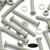 50x Glass Filled Nylon Countersunk Machine Screws M5 x 40mm, Nuts & Washers