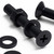 50x Black Nylon Countersunk Cross Machine Screws M6 x 40mm, Nuts & Washers