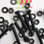 50x Black Nylon, Countersunk Cross Head, M6 x 40mm, Plastic Bolts, Nuts & Washers - Screws