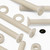 50x Natural Nylon Countersunk Machine Screws M5 x 40mm, Nuts & Washers
