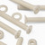 50x Natural Nylon Countersunk Machine Screws M5 x 40mm, Nuts & Washers