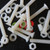 50x Nylon, Countersunk Cross Head, M5 x 40mm, Plastic Bolts, Nuts & Washers - Screws