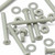 50x Glass Filled Nylon Countersunk Machine Screws M3 x 25mm, Nuts & Washers